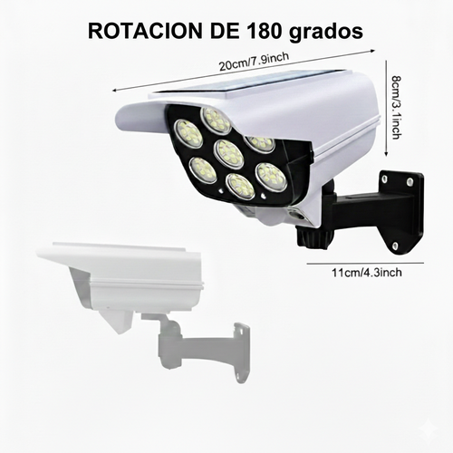 foco solar tipo camara